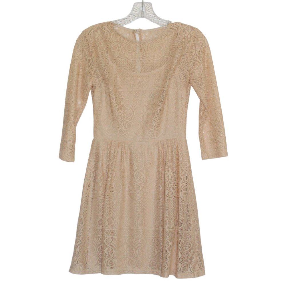 B. Darlin Lace Mini Dress - Cream Sz 1/2
